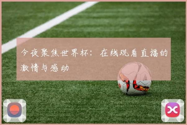 今夜聚焦世界杯:在线观看直播的激情与感动