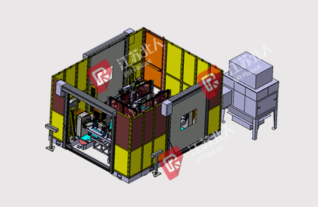 Automated welding line for a group cockpit parts